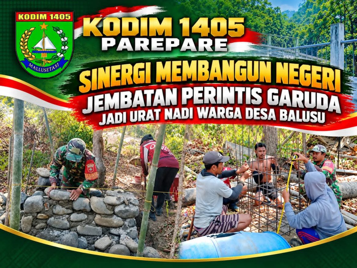 Sinergi Membangun Negeri, Jembatan Perintis Garuda Jadi Urat Nadi Warga Desa Balusu